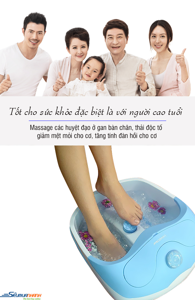 Bồn massage chân Lanaform Bubble Footcare LA110412